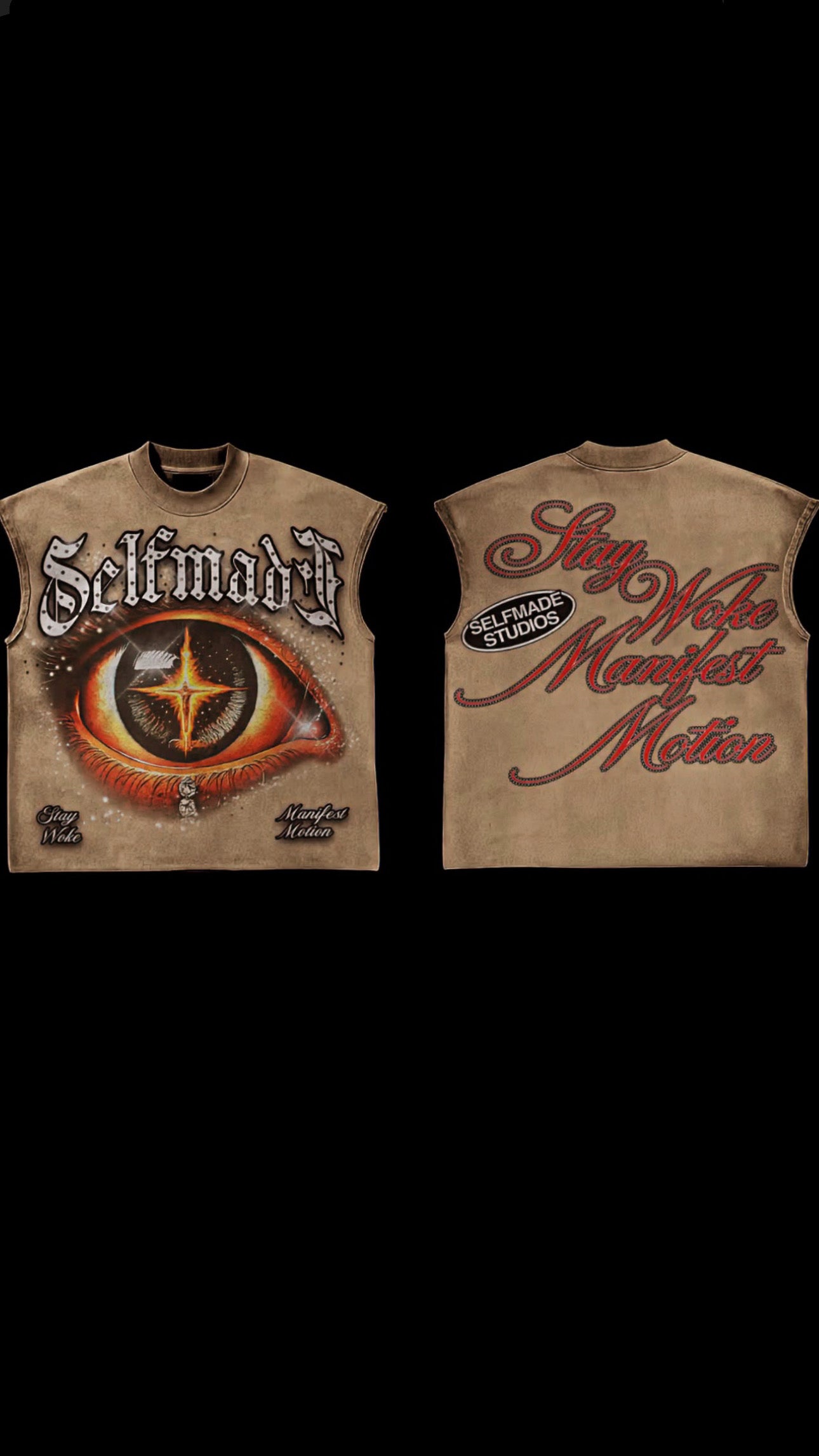 Premium Stone Selfmade “Stay Woke” Sleeveless Shirt